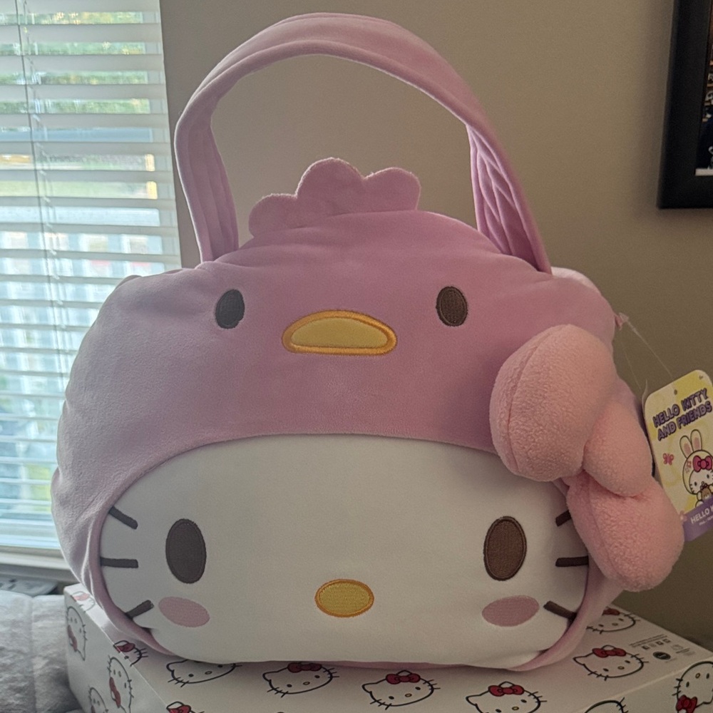 Hello Kitty Pink Plush Kids Bag